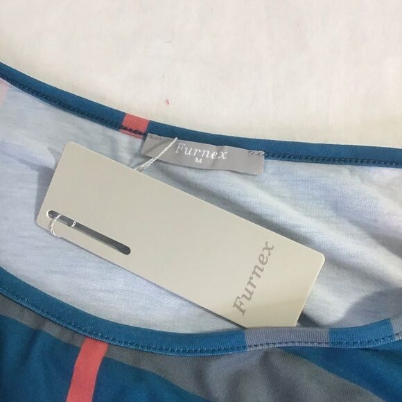 Furnex Long Sleeve Tunic, Loose Top Striped Shirt - Picture 3 of 7